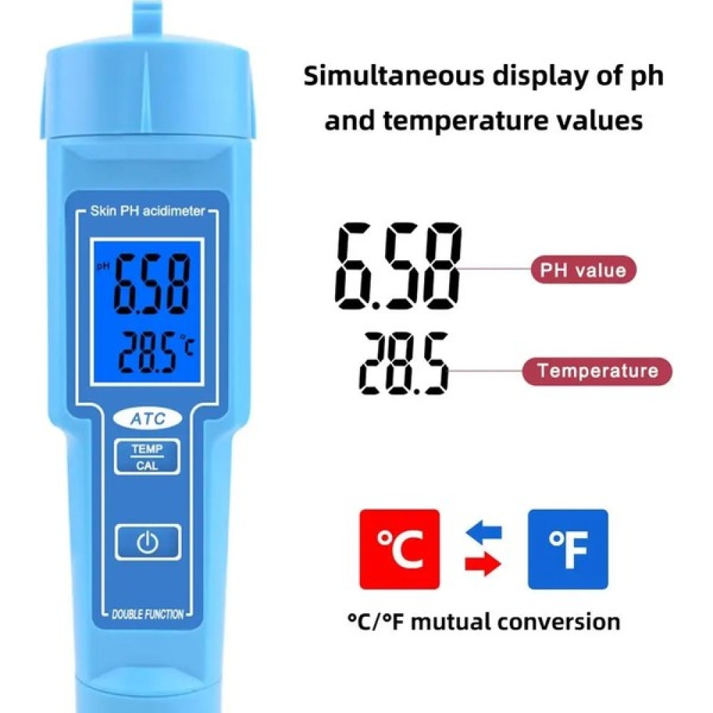 2Liyao PH-6118 Yieryi Cilt Ph Acdimeter 0.00-14.00 Atc Ph Metre Cilt Meyve Et Laboratuarı Yüzme Havuzu Için (Yurt Dışından) - Renkli Diğer Test ve Ölçüm Cihazları Fiyatı