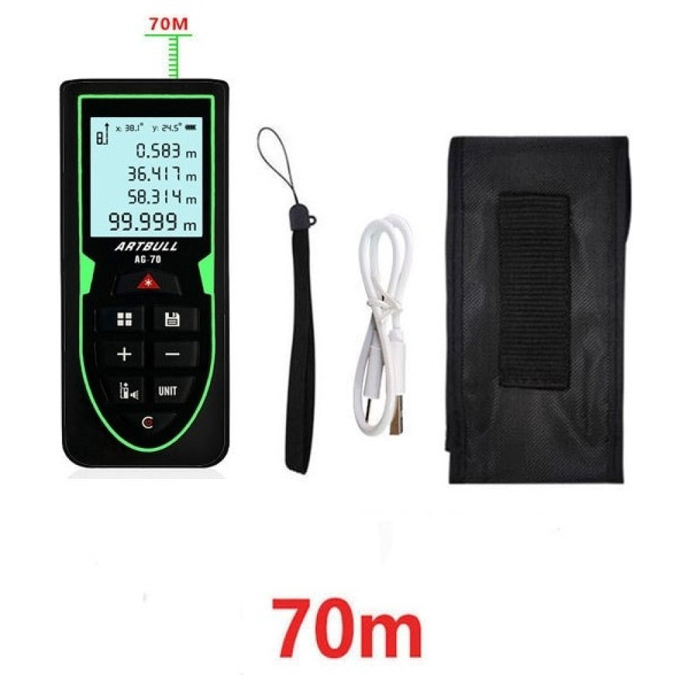 2Liyao Yeşil Lazer 70 M Artbull Güçlü Yeşil Lazer Uzaklık Ölçer 70 M 100 M 120 M Şarj Edilebilir Lazer Mesafe Ölçer Şerit Metre (Yurt Dışından) Nalburiye & Hırdavat Fiyatı