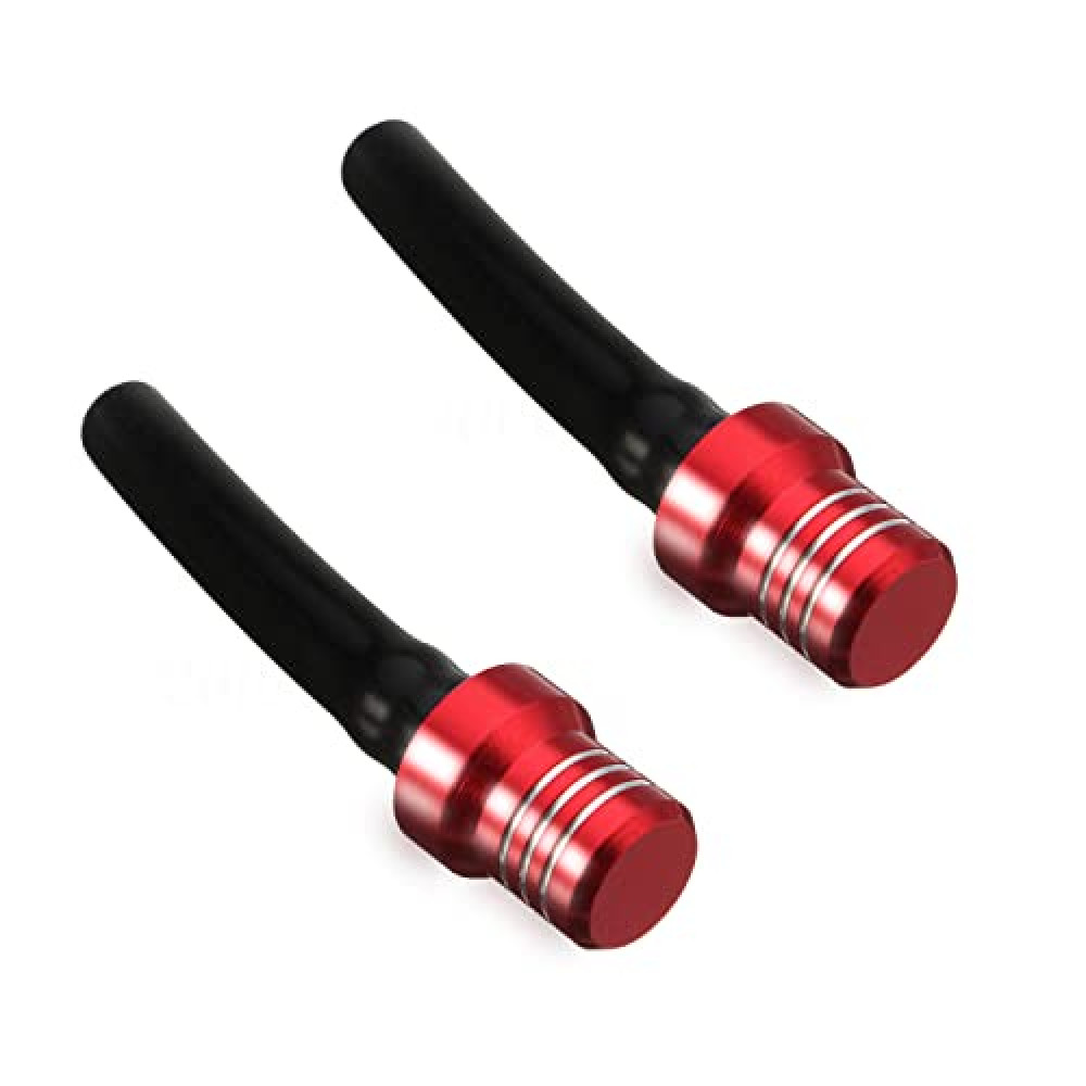 2Pcs ATV Air Vent Hose Gas Fuel Cap Universal CNC Tank Valve Tube with Check Ball Aluminum Breather for CR125R CR250 CR250R CR450R CR480R CR500R CR80R CRF100F CRF125F CRF125 CRF50F CRF70F Red Fuel Cap Fiyatı