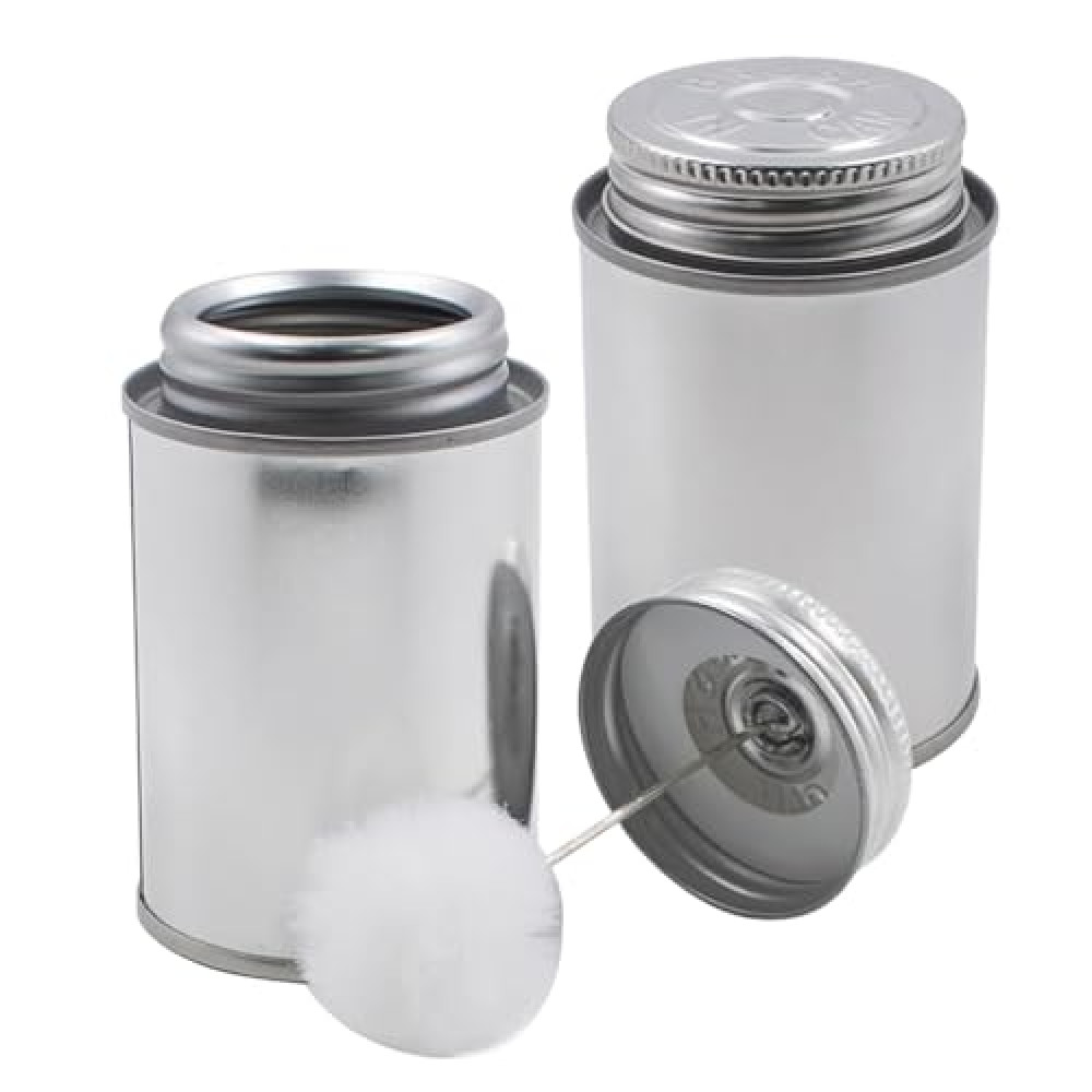 2Pcs Wool Daubers,120ML Tinplate Empty Bottle with Brush,Ball Brush Leather Dye Tool,Leather Dye Tool with Applicator for Arts Paint DIY Projects