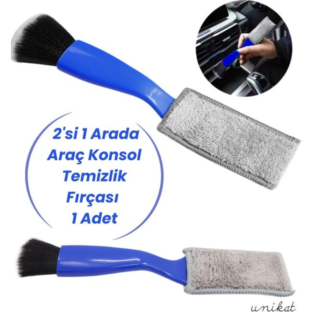 2'si 1 Arada Araç Iç Silgi - Havalandırma ve Konsol Temizlik Fırçası 1 Adet Oto Boyaları Fiyatı
