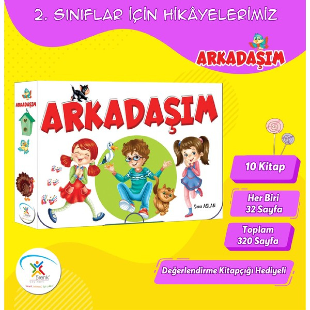 2.sınıf Arkadaşım Hikaye Dizisi + Kitap Okuma Not Defterim Çocuk Masal Fiyatı