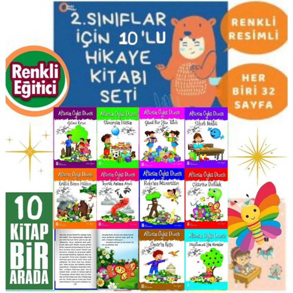 2.sınıf Öğrencileri Için Okuma Kitabı Hikaye Seti Harry Ata Çocuk Masal Fiyatı