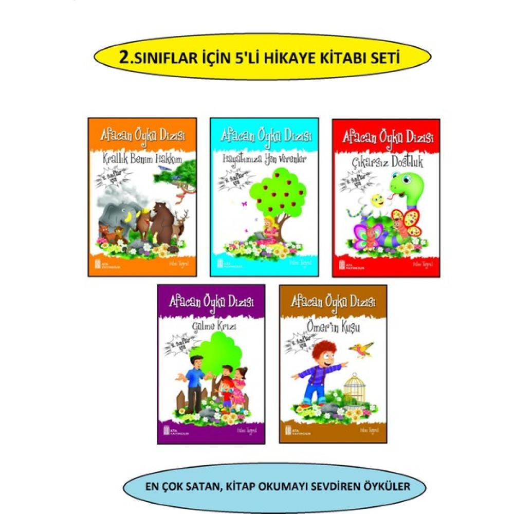 2.sınıflar Için Renkli 5'li Hikaye Kitabı Seti (En Çok Satanlar) Çocuk Masal Fiyatı