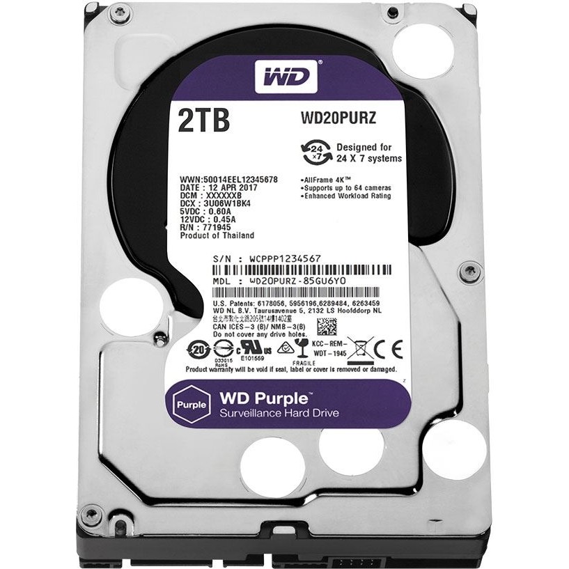 2tb Wd Purple Series Güvenlik Harddiski WD20PURZ - 2 TB Sabit Diskler Fiyatı