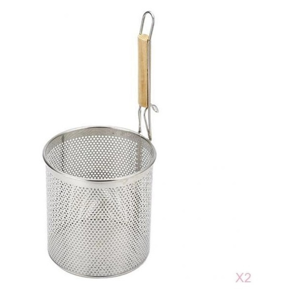 2x Noodle Yavalta Süzgeç Sepeti W / Kolu Pişirme Gereçleri 14 cm Çapı(Yurt Dışından) - Renkli Mutfak Gereçleri Fiyatı