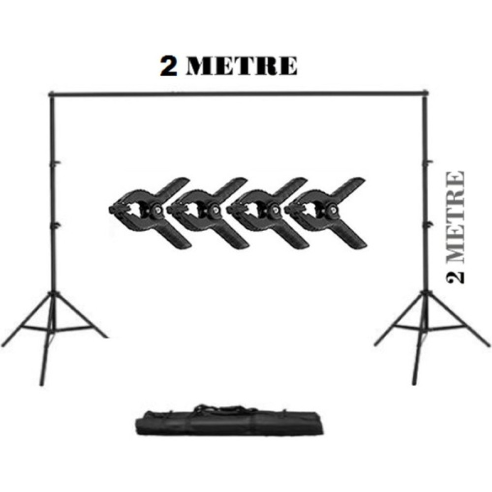 2x2 Metre Fon Çekim Standı Ürün ve Video Çekim Için Fon Perde Standı Video Kamera Aksesuarları Fiyatı