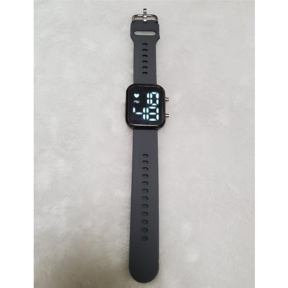 2xudc Siyah LED Dijital Bilek Saati Moda Dijital Spor Su Geçirmez Izle Silikon Alaşımlı LED Beyaz Elektronik Spor Erkek Kadın Kol Saati (Yurt Dışın... Kol Saatleri Fiyatı