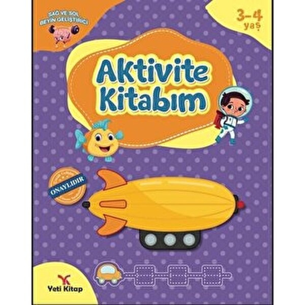 3-4 Yaş Aktivite Kitabım - Feyyaz Ulaş Zihinsel Gelişim Kitapları Fiyatı