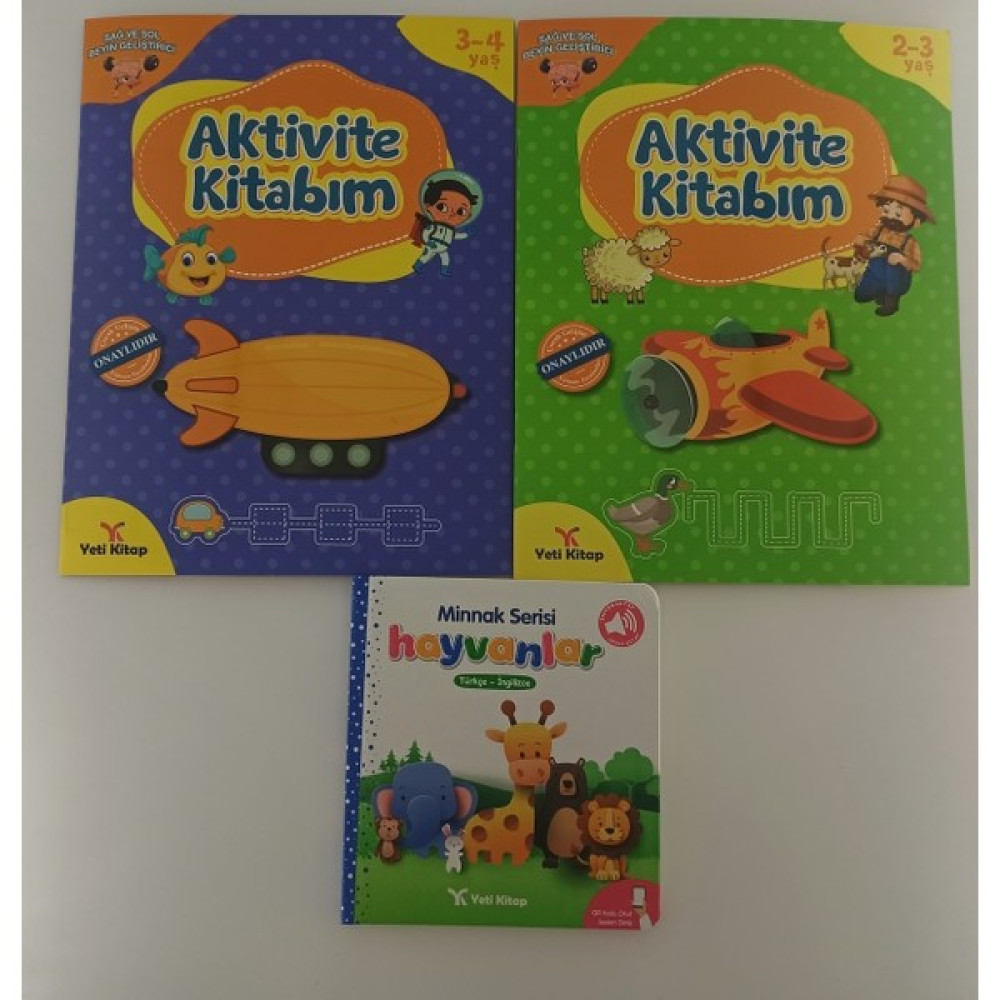 3-4 Yaş Evde Etkinlik Setimm Zihinsel Gelişim Kitapları Fiyatı