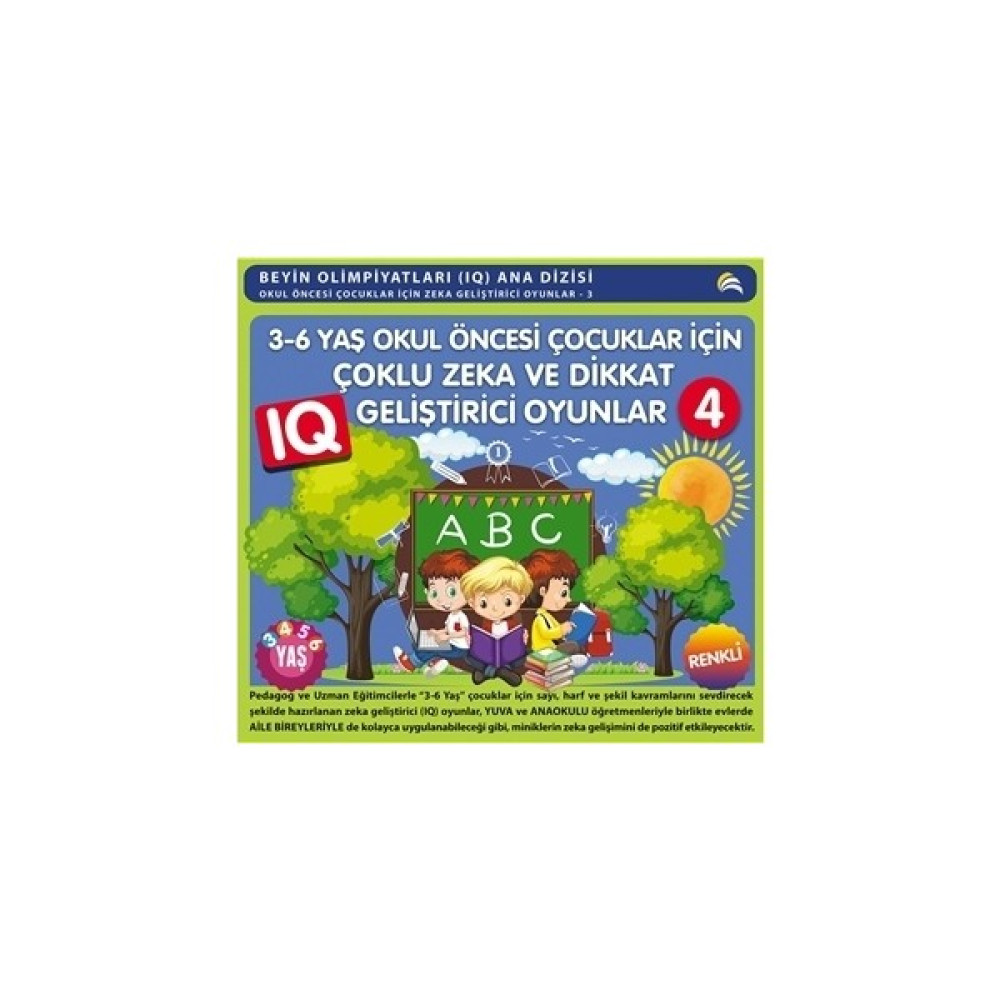 3 - 6 Yaş Okul Öncesi Çocuklar İçin Çoklu Zeka ve Dikkat Geliştirici Oyunlar 4 Okul Öncesi Eğitici & Öğretici Kitaplar Fiyatı