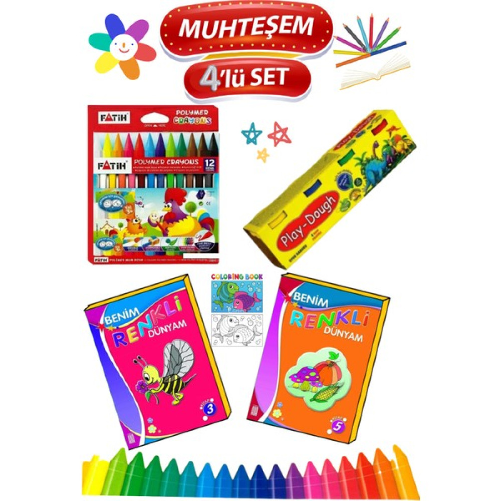 3-6 Yaşa Uygun Okul Öncesi Eğlence Seti1 (Ciltli) Zihinsel Gelişim Kitapları Fiyatı