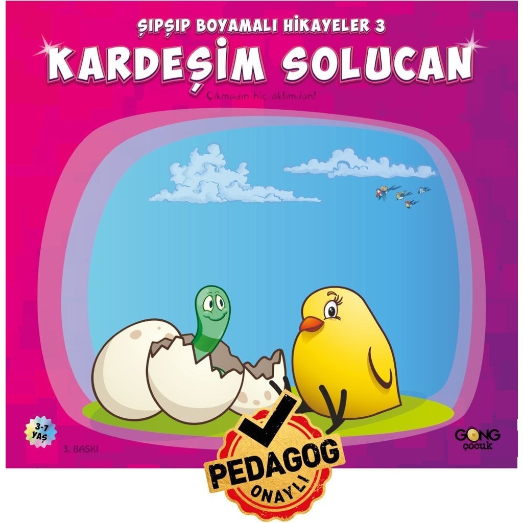 3-7 Yaş Eğitici Öğretici Okul Öncesi Kardeşim Solucan Boyamalı Çocuk Hikaye Kitabı Kitaplar Fiyatı
