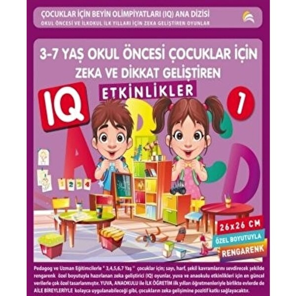 3-7 Yaş Okul Öncesi Çocuklar İçin Zeka ve Dikkat Geliştiren Etkinlikler 1 Okul Öncesi Eğitici & Öğretici Kitaplar Fiyatı