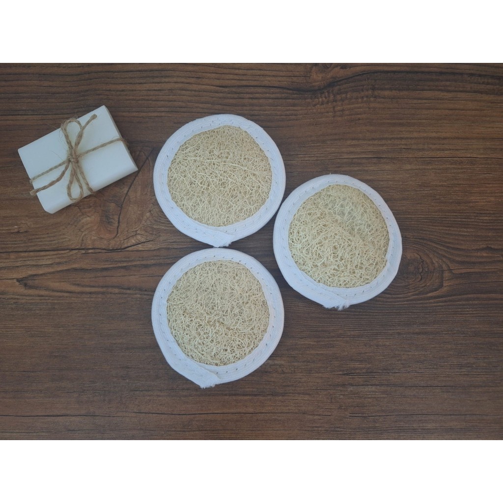 3 Adet Banyo Hamam Yüz Kabak Lifi Peeling Kesesi - 9X9 cm Cilt ve Yüz Bakımı Fiyatı