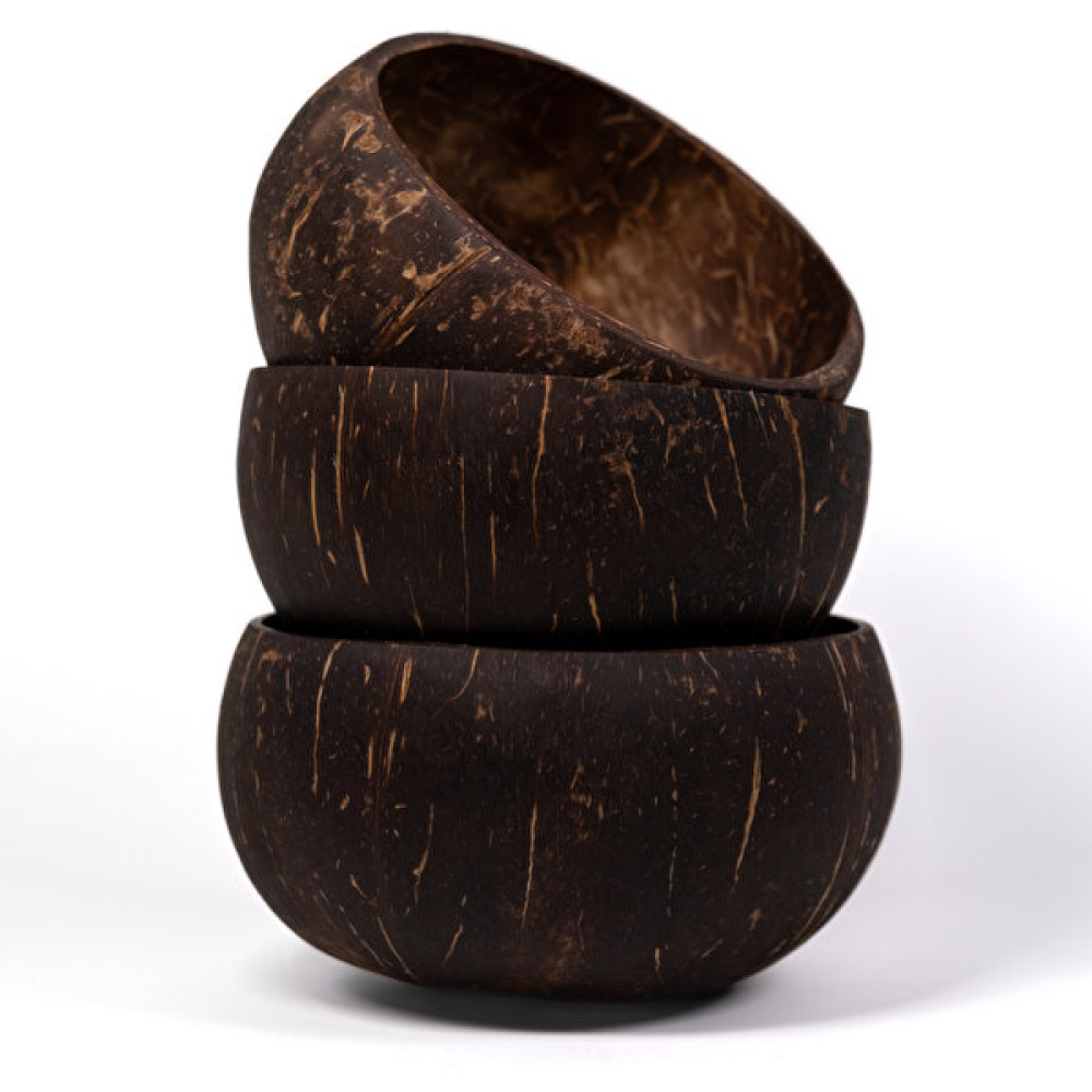 3 Adet El Yapımı Hindistan Cevizi Kasesi - Coconut Bowl Kase Fiyatı