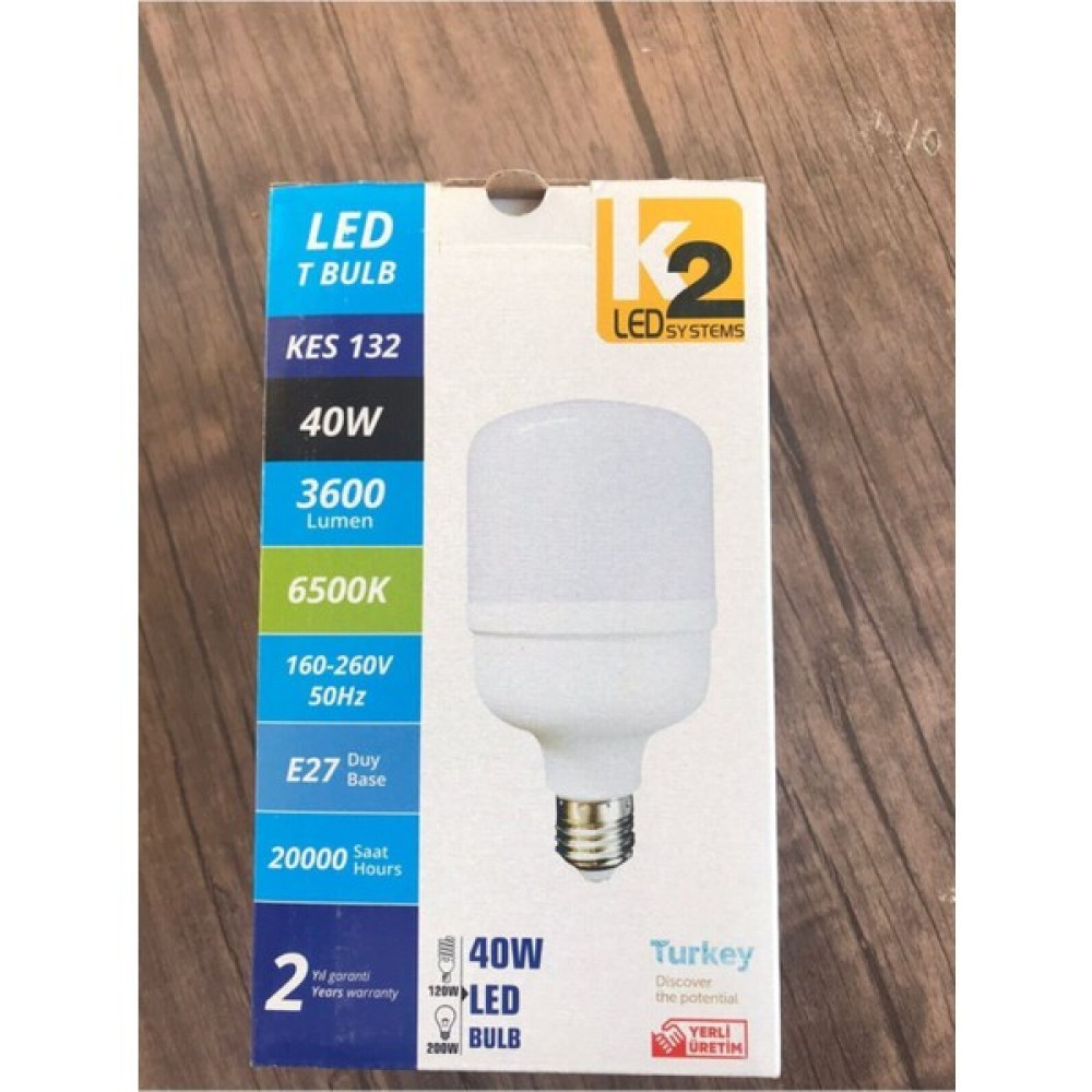 3 Adet K2 Kendal 40W Torch Ampul Beyaz Yüksek Lümen Led Aydınlatmalar Fiyatı
