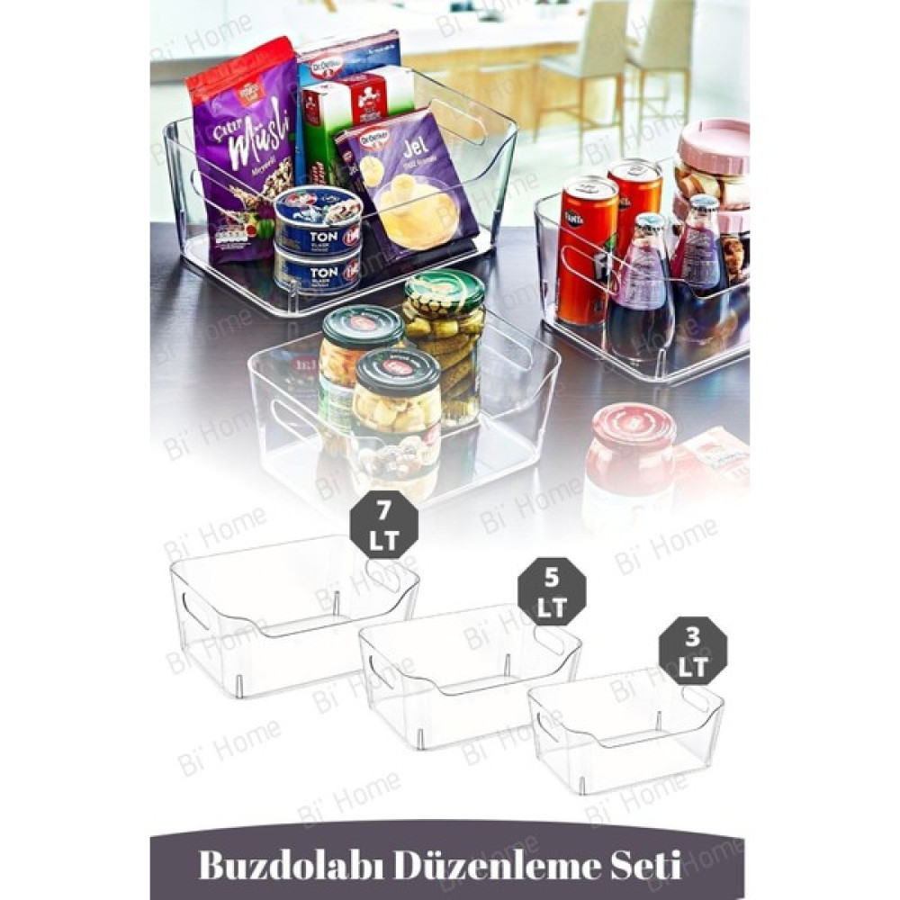 3 Adet New Clear Buzdolabı & Dolap Içi Düzenleyici Seti (3lt-5lt-7lt) Oto Boyaları Fiyatı