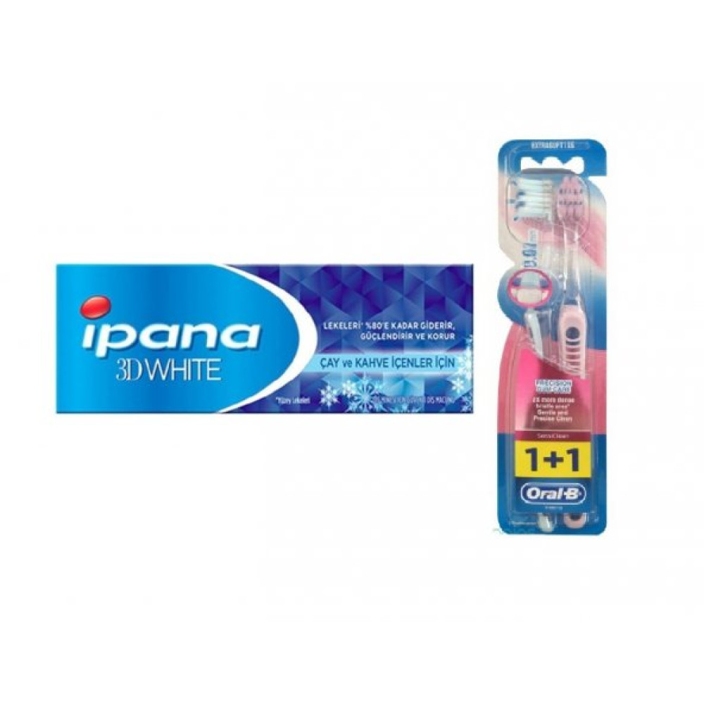 3 Boyutlu Beyazlik Cay Ve Kahve Icenlere Dis Macunu 75 Ml + Oral-B Ultrathin Hassas Dis Eti Bakimi Diş Macunları Fiyatı