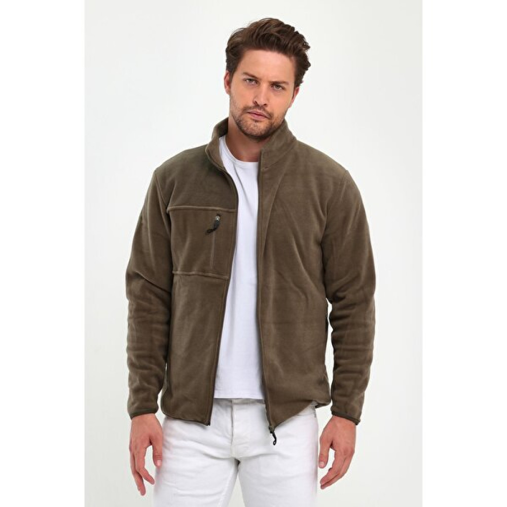 3 Cepli Fermuarlı Tüy Tutmaz Softshell Haki Polar P3-101-02 Erkek Gömlek Fiyatı