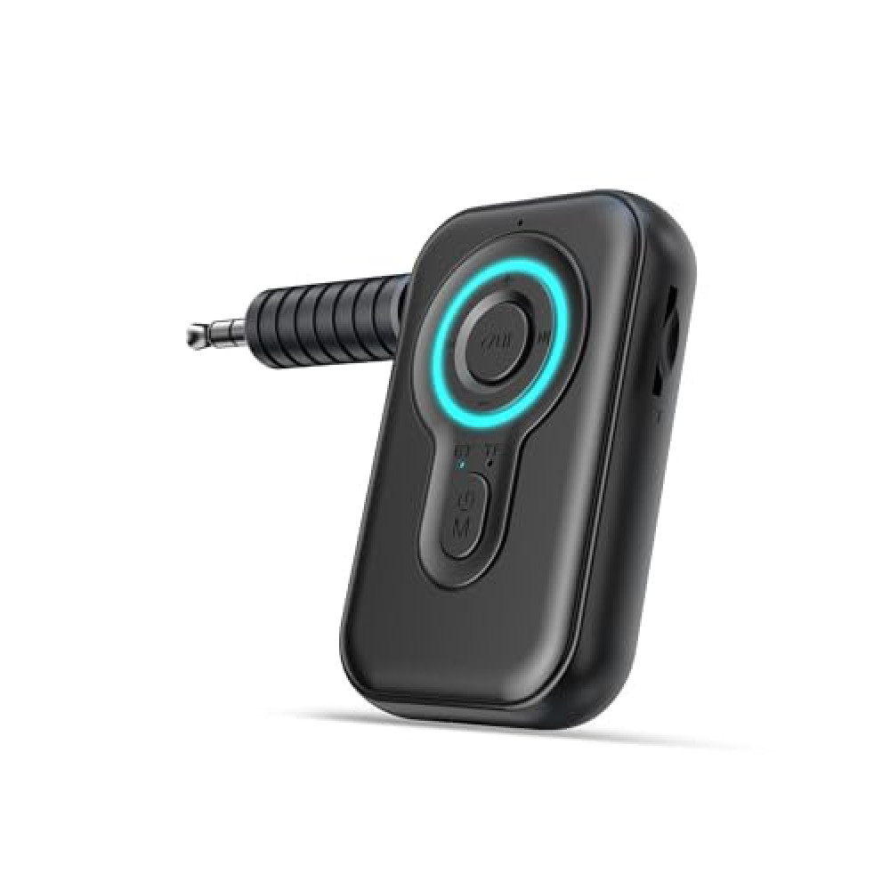 3 in 1 Bluetooth Transmitter Receiver with Mp3 Function - Bluetooth AUX Adapter for Car, TV, Headphones, Speakers, Hands-Free Calls - 12H Battery Life