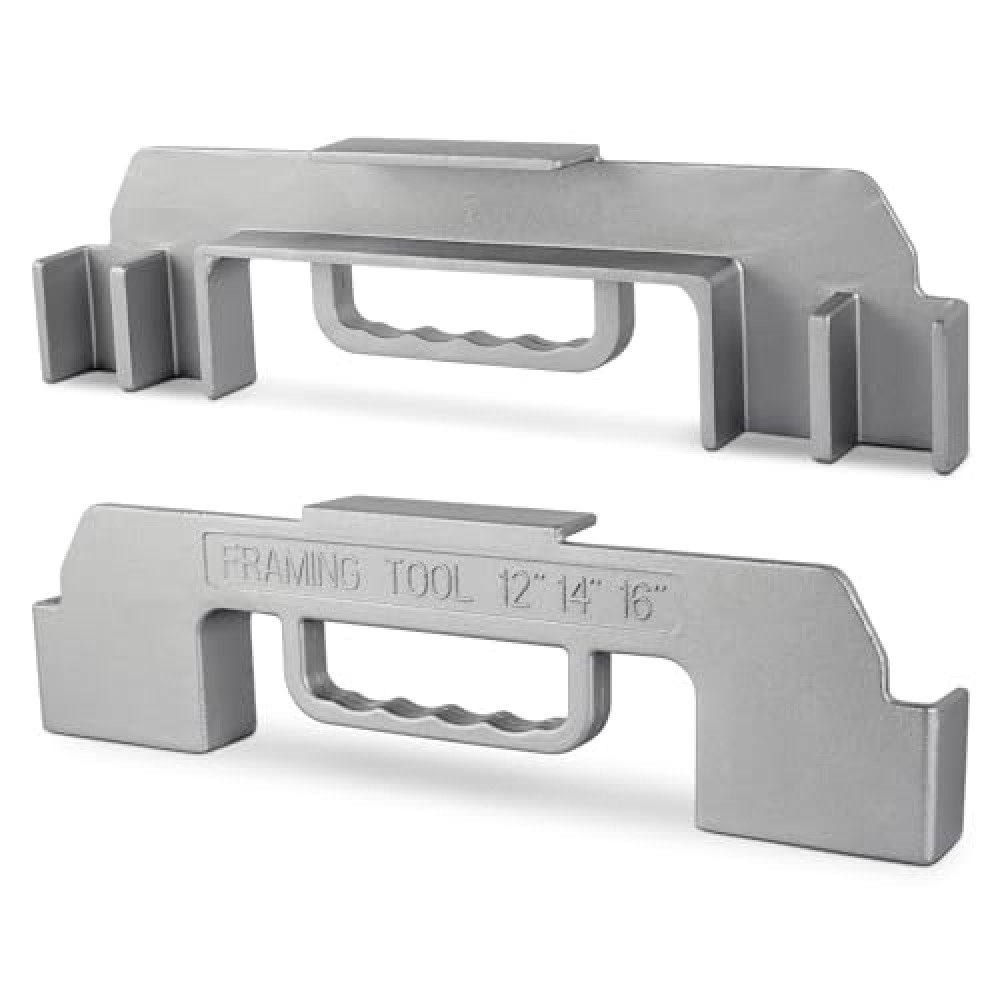 3 In 1 Framing Tools,12/14/16 On-Center Stud Layout Tool,Framing Spacing Tool,100% Cast Aluminum Wall Stud Framing Tool,Precision Measurement Jig Tool For woodworker,building,Furniture DIY (1PACK)