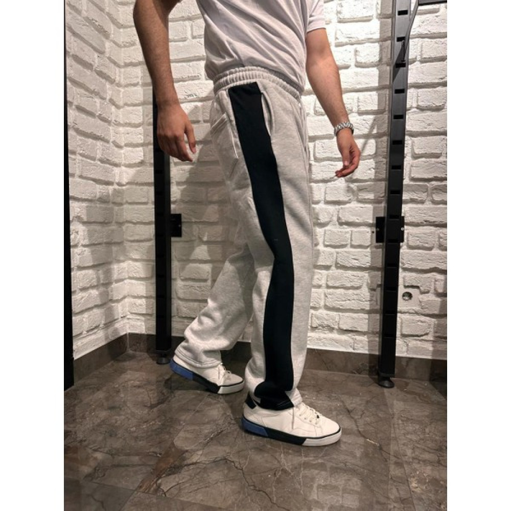3 Iplik Şardonlu Şeritli Boru Paça Eşofman Erkek Pantolon Fiyatı