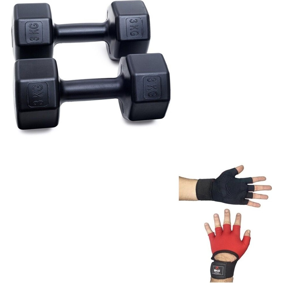 3 kg Dambıl x 2 Adet = 6 kg + Body Eldiveni Giyim & İç Giyim Fiyatı