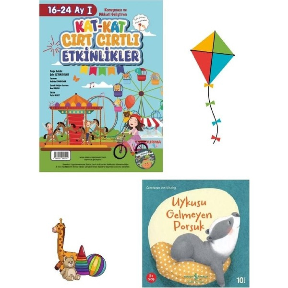 3 Kitap Set - 16-24 Ay Cırt Cırtlı Etkinlikler I - Iı ve Iş Kültür Uykusu Gelmeyen Porsuk Okul Öncesi Eğitici & Öğretici Kitaplar Fiyatı