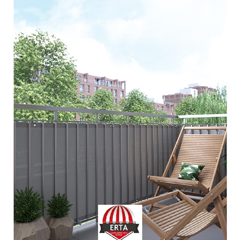 3 Metre x 55 cm Gri Renk Polyester Balkon Demiri Brandası Su Geçirmez 650G Diğer Fiyatı