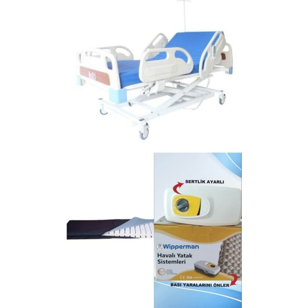 3 Motorlu Full Abs Hasta Karyolası + Lazer Kesim Yatak + Baklava Tipi Havalı Yatak Takım - 3 Motorlu Full Abs Hasta Karyolası + Lazer Kesim Yatak + Baklava Tipi Havalı Yatak SET Oto Boyaları Fiyatı