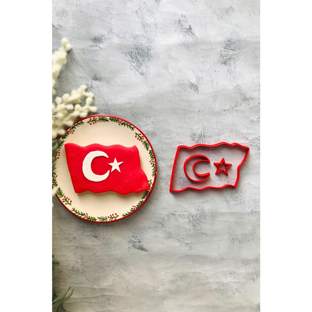 3 Parçalı Türk Bayrağı Hamur Şekillendirici, Seramik, Oyun, Polimer Kil ve Kurabiye Kalıbı Kek Kalıpları Fiyatı