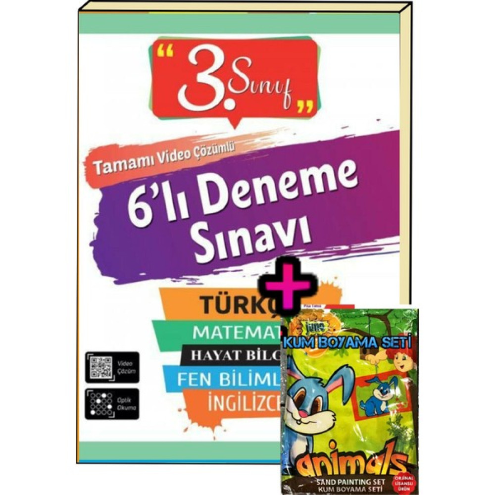 3. Sınıf 6'lı Poşet Deneme Sınavı Çocuk Masal Fiyatı