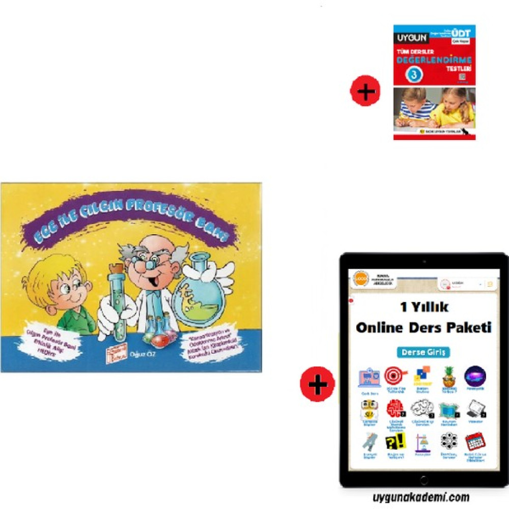 3. Sınıf Hikaye Kitabı Seti Ege ile Çılgın Profesör Bani Yeni + Sadık Uygun Yayınları Tüm Dersler 3. Sınıf Test Kitabı Yeni + 1 Yıllık Online Ders ... Çocuk Masal Fiyatı