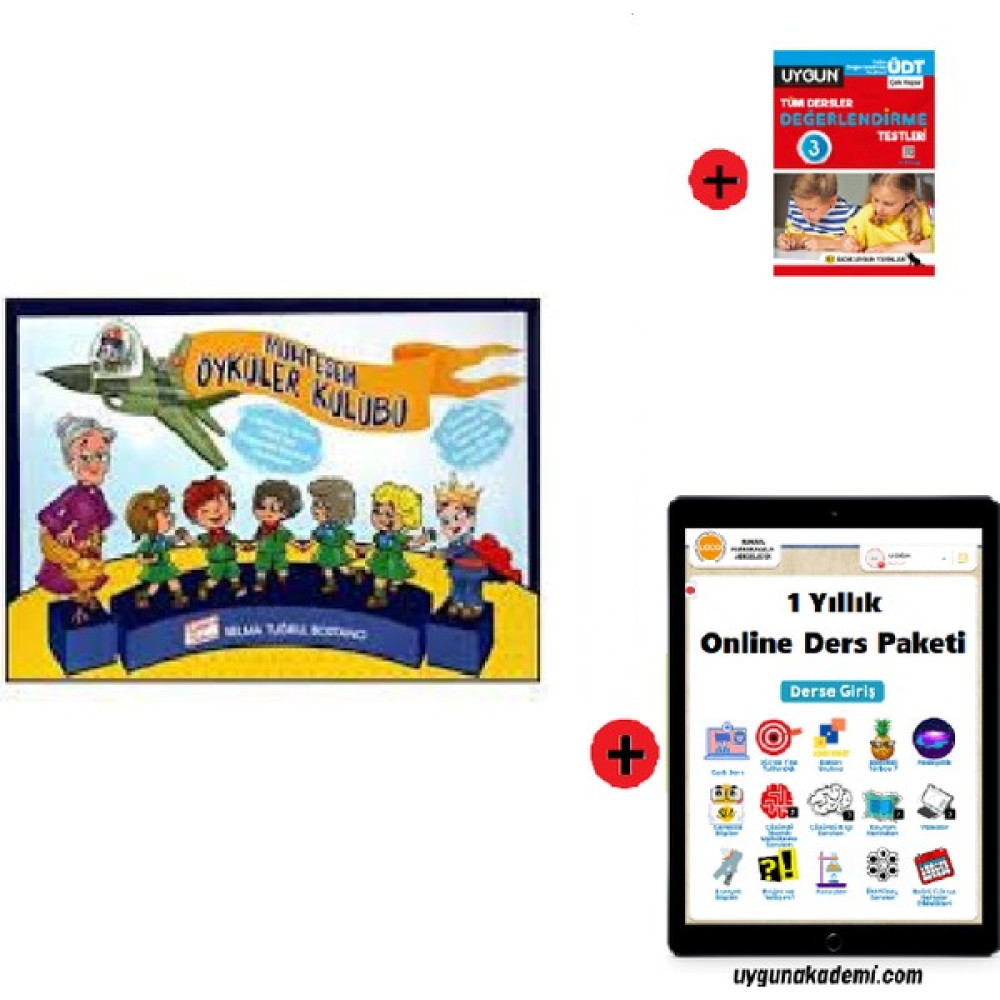 3. Sınıf Hikaye Seti Gizemli Bahçe Yayınları Muhteşem Öyküler + Sadık Uygun Yayınları 3. Sınıf Tüm Dersler Test Kitabı + 1 Yıllık Online Ders Paketi Çocuk Masal Fiyatı
