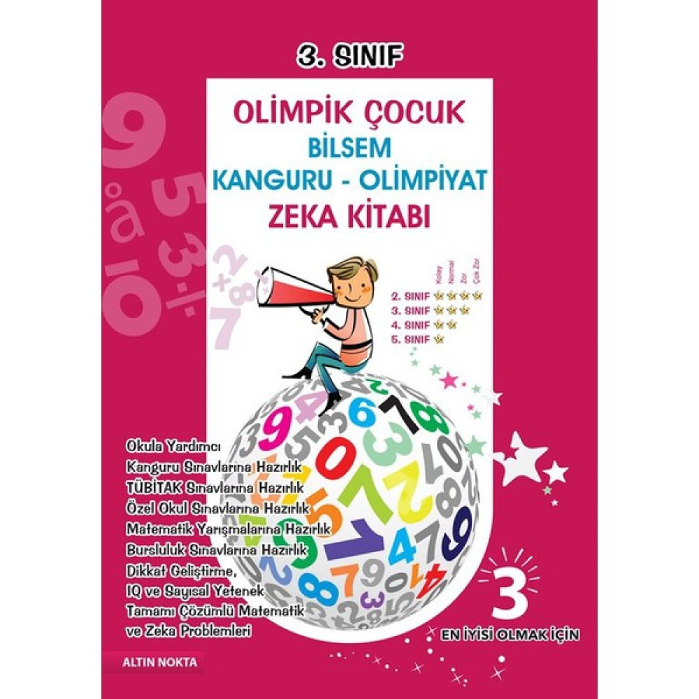 3. Sınıf Olimpik Çocuk Bilsem - Kanguru - Olimpiyat Zeka Kitabı Tamamı Çözümlü Diğer Fiyatı