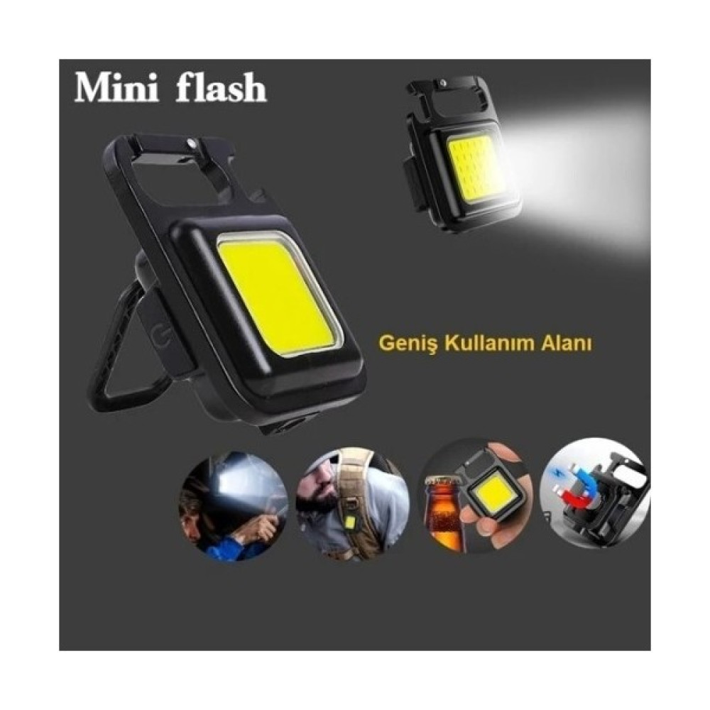 30 Ledli Mıknatıslı Mini Anahtarlık Flash Kamp Lambası Trafik Malzemeleri Fiyatı