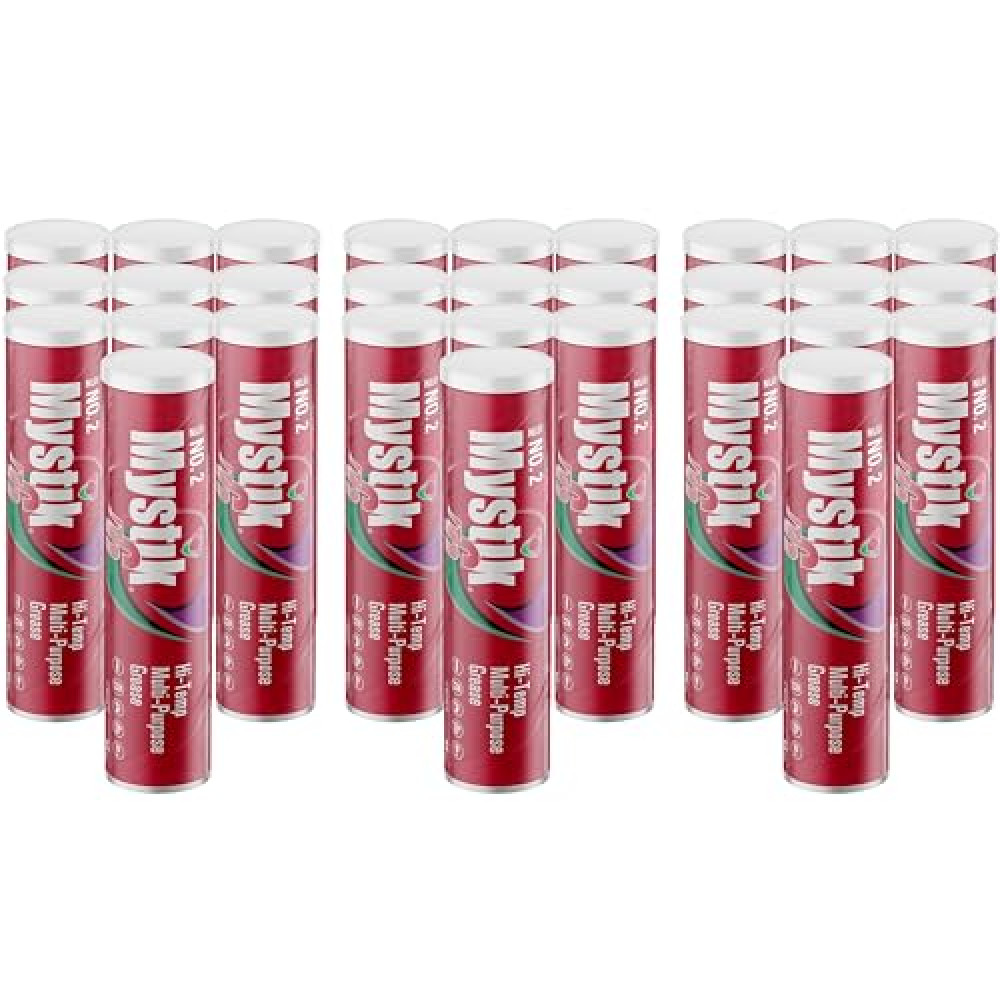 (30 Pack) - My-stik JT6 Hi-Temp, Multi-Purpose Grease Cartridge 14 Oz Tubes, Red - MYSJTHT2