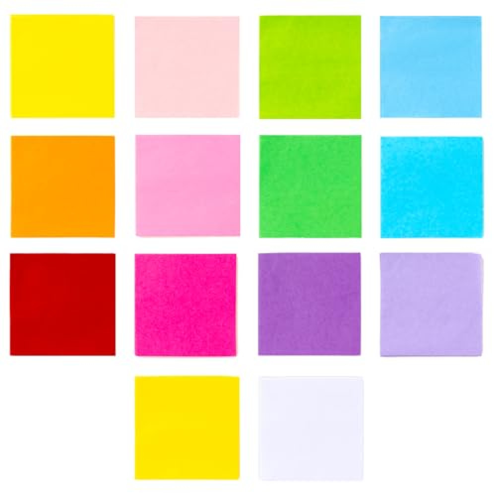 3000 Pcs 2 Inch 12 Assorted Colored Tissue Paper Squares for Easter DIY Crafts Spring Paper Plate Flower Craft Rainbow Tissue Paper Arts, Kids’ DIY School Project