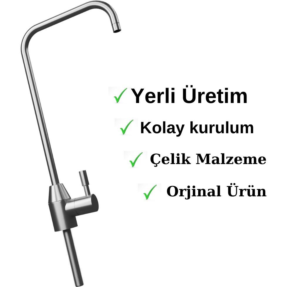 304 Paslanmaz Kare Su Arıtma Musluğu - Açık Gri Bahçe Makinesi Aksesuar & Yedek Parça Fiyatı
