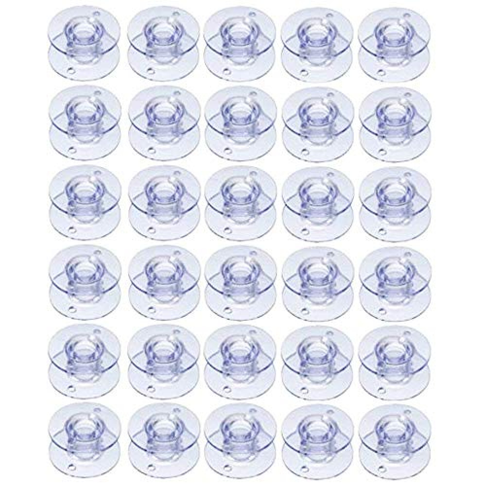 30Pack Plastic Sewing Machine Bobbins for Brother