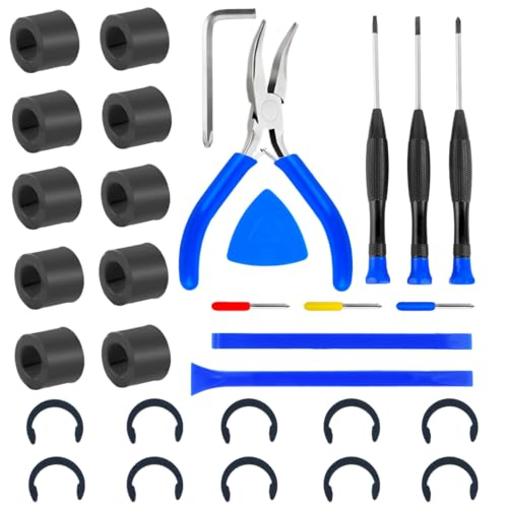 31 Packs Rubber Roller Replacement Set for Cricut Maker/Maker 3 only, Rubber Roller Set for Cricut with Replace Blades Complete Repair Tools Sets Keep Rubber Roller from Moving