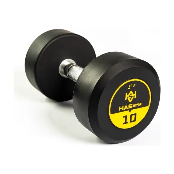 313 Spor HASGYM 10 KG Kauçuk Kaplı Profesyonel Olimpik DUMBBELL ( Dambıl ) Diğer Fiyatı