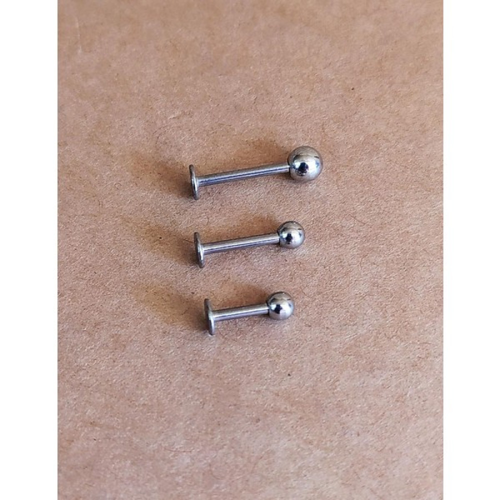 316 L Cerrahi Çelik 10MM - 8MM - 6MM Tragus, Kıkırdak, Dudak, Helix, Kulak Piercing (3 ADET 3 BOY )-0VP126 - Gümüş Altın & Gümüş Piercing Fiyatı