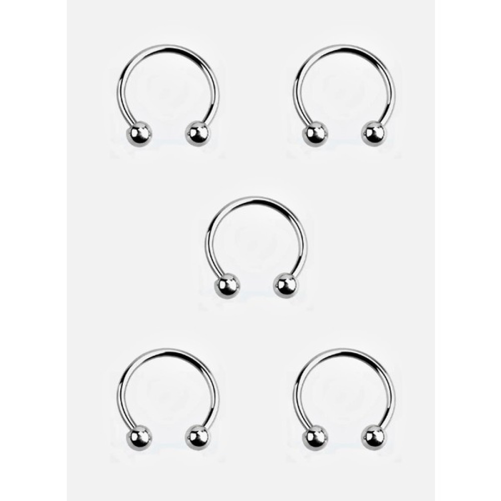 316l Cerrahi Çelik 8 MM 5li Set Septum Smiley Piercing 5LİSETPİERCİNG-0VP128 - Çok Renkli Altın & Gümüş Piercing Fiyatı