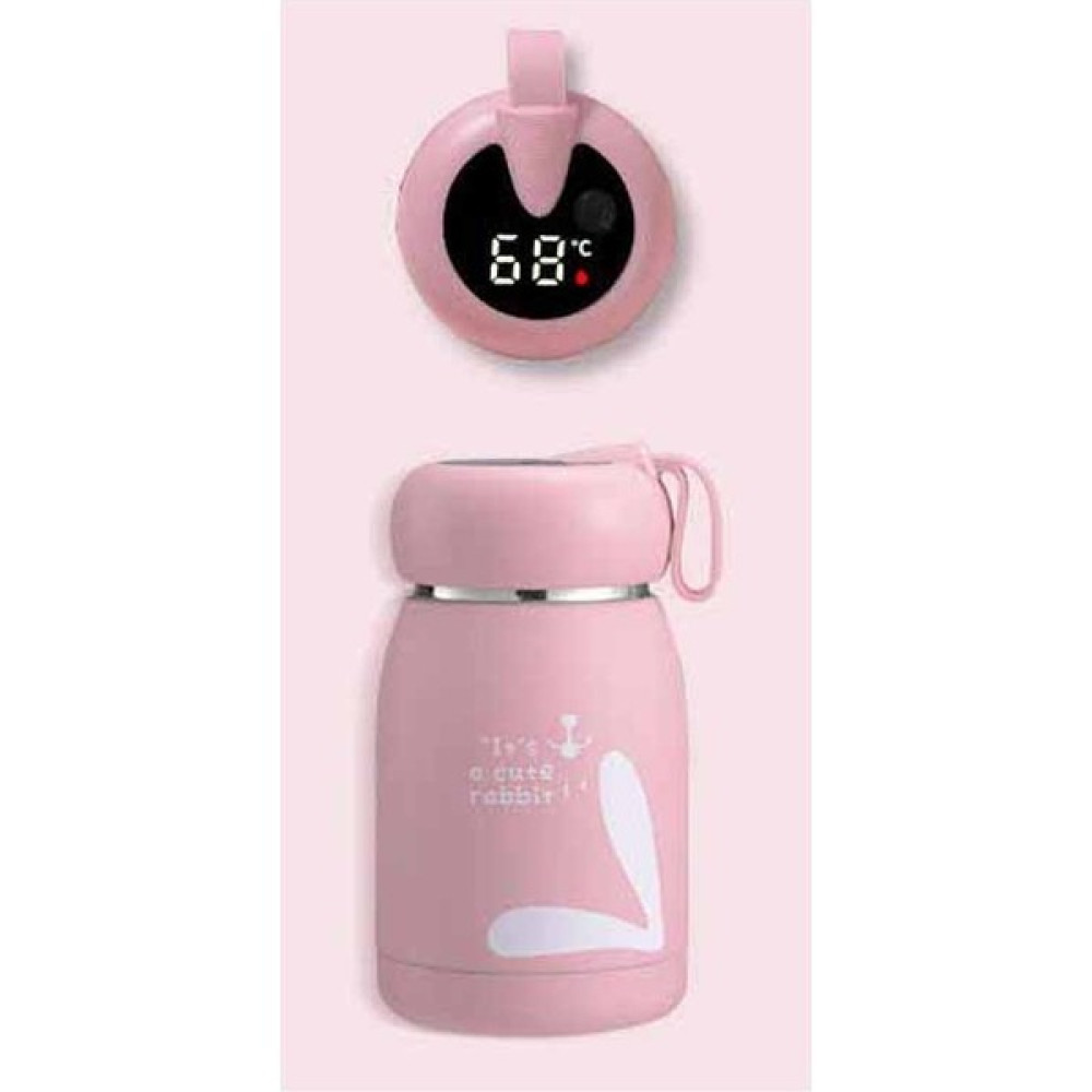 320ML Mini Smart Paslanmaz Termos Bardak LED Sıcaklık Göstergesi-Pembe Kamp Mutfağı Fiyatı