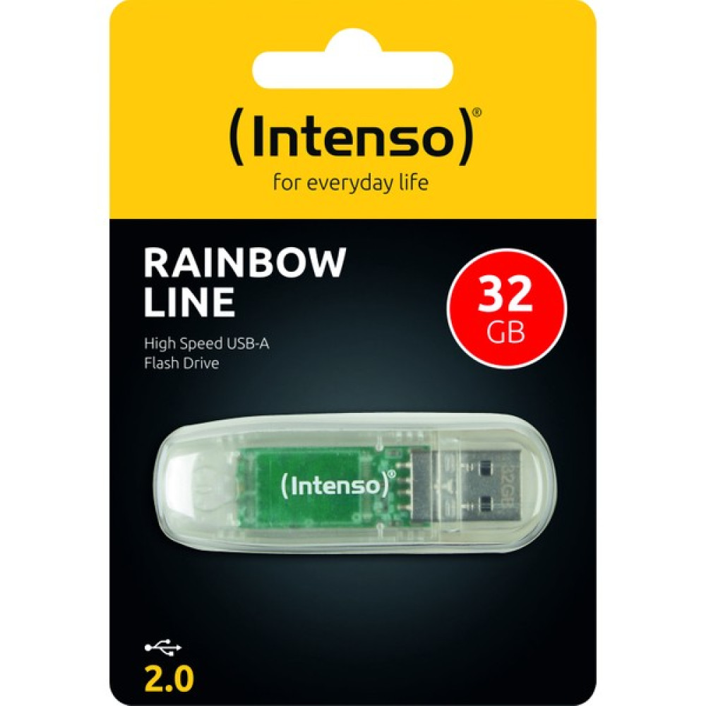 32GB Usb2.0 3502480 Rainbow Line Intenso Flash Bellekler Fiyatı