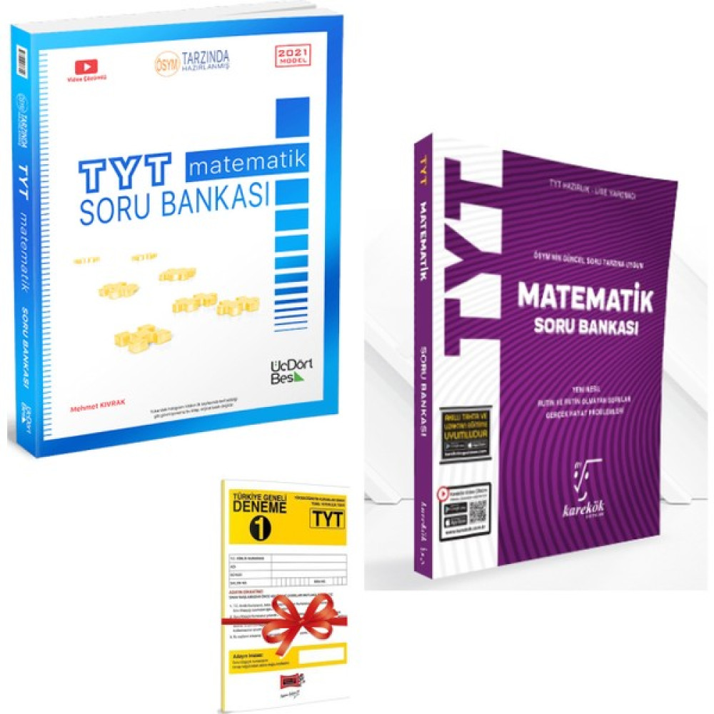 345 TYT Matematik Soru Bankası ve Karekök TYT Matematik Soru Bankası Seti + Deneme Temel Yeterlilik Testi (TYT) Fiyatı