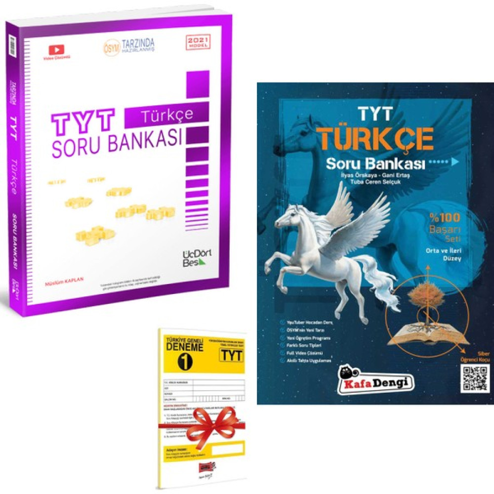 345 Yayınları TYT Türkçe Soru Bankası ve Kafadengi TYT Türkçe Soru Bankası Seti + Deneme Temel Yeterlilik Testi (TYT) Fiyatı