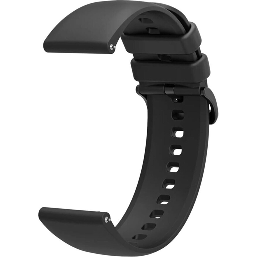 34center Xiaomi Redmi Watch 5 Active / Lite Uyumlu Yumuşak Termoplastik Silikon Kordon (22MM) - Siyah Cep Telefonu Fiyatı